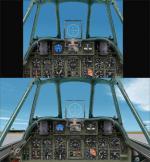 CFS2 default aircraft wide screen panels