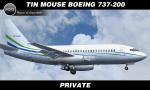 FSX/Fs2004 TinMouse Boeing 737-200 - Private VP-CAQ Textures