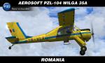 FSX/P3D Aerosoft  PZL-104 Wilga Romania Yellow textures