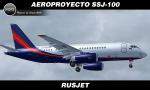 FS2004/FSX RusJet SUKHOI SuperJet SSJ-100 - "RA-89053" Textures