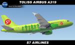 XPlane ToLiss Airbus A319 - S7 Airlines Textures