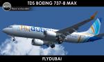 FSX/P3D TDS Boeing 737-8 Max FlyDubai  Textures