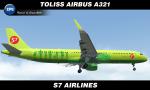 XPlane Toliss Airbus A321 S7 Airlines  Textures