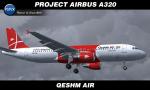 FSX/FS2004 Airbus A320 Qeshm Air Textures  - EP-FQR