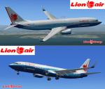 FSX Boeing 737-800 Lion Air Textures