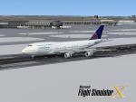 FSX Continental Airlines Texture Package for 747-400