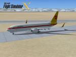 FSX Default Continental Airlines Texture for the Boeing 737-800