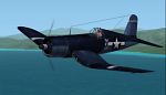 Repaint
            of CFS2 default >> VMF-124 F4U1A USS ESSEX,