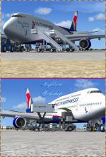 FSX Boeing 747-8i Delta Northwest