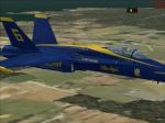 FSX Acceleration F18 2011 US Navy Blue Angels 100 Years Textures