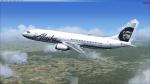 FSX/P3D Alaska Airlines Boeing 737-400 (Combi) package 