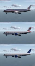 Boeing 777-200LR Package 2  (New 3 High Quality Liveries, New VC, and GE90 Sound Pack)