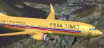 Boeing 737_800 "Free Tibet" Textures