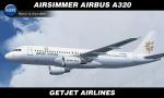 FSX/P3D AirSimmer Airbus A320 GetJet Textures