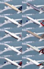 Boeing 777-200LR Mega Package (10 High Quality Liveries, More Camera Views, GE90 Sound Pack)