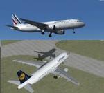FSX/P3D >3 & 4  Airbus A320-200 Air France and Lufthansa Twin Package Updated