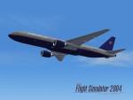 FS2004 United Airlines Classic Colors Texture for Boeing 777-300