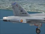 FSX Acceleration F/A-18 Spannish Air Force Ala 46  10 th  Anniversary Textures