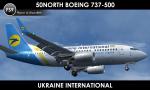 FSX/FS2004 50North Boeing 737-500 Ukraine International Airlines Textures