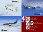 FSX NBA 3-livery Starter Pack for the Boeing 737-800