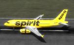 SMS Airbus A319 IAE Spirit Airlines yellow textures