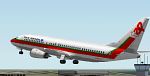 Repaint
                  of the default FS2000 737-400 in the TAP colors