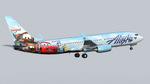 TDS Boeing 737-800 Alaska Airlines "Adventure of Disneyland" Textures