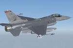 FS2004                   USAF F-16CG Fighting Falcon 125th FS/138th FW 89-0007 'Lo-Viz',                   Textures Only. 