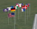 Animated Flags Scenery Objects