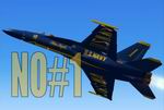 FS2004                   F-18E Blue Angels No.1 Textures only