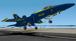 US
                  Navy 'Blue Angels' display team F/A-18B 'Hornet' repaint. 