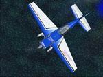 Blue
                  and white repaint of the default FS2002 Extra 300S