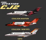 FSX/P3D Carenado CJ2 Jet Lead Firefighting Texture Pack