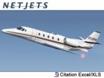 FSX/FS2004 Cessna Citation Excel XLS - NetJets Europe (CS-DXU)