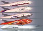 Boeing 747-400 Asian Airlines Textures Pack