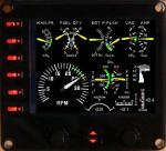 Cessna 172 digital engine panel for FIP