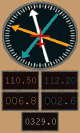 Simple
                                    radio navigation gauge for CFS or FS98