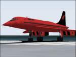 FS2000
                  Concorde repaint & revised panel. New red concorde in sterling
                  red Qantas colors.