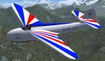 DFS Habicht 8M v4 Glider Red-Blue Textures and Effects