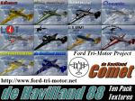 FS2004 10 Pack of de Havilland 88 Liveries