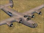 Repaint
            of the default CFS2 B-24D in 1943 Desert Scheme, 
