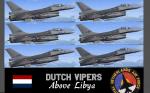 F-16A Dutch Vipers above Libya