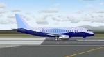 FS2004/2002                  Embraer ERJ-170 in fictional Dreamliner style colours - textures                  only