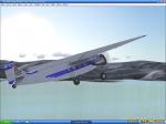 Ford Tri-Motor in  Blue and White Swiss Textures