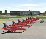 RAF
                  SCAMPTON - RED ARROWS VERSION