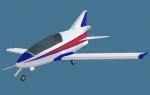 BD-5 Homebuild Aircraft Red and Blue 
