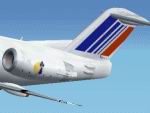 FS2002                  Project Fokker 100 Air France by Britair. Textures only.