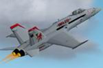 FS2004/2002
                  McDonnell Douglas F/A-18C Hornet. VMFA-232 Red Devils Squadron.