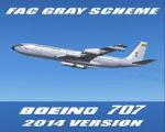 FS9/FSX Boeing 707-2014 Version FAC Grey Scheme Textures