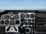 Beechcraft B-58 Baron 2D panel